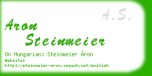 aron steinmeier business card